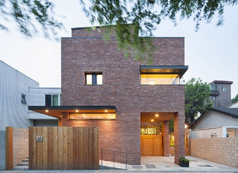 Mẫu thiết kế nhà phố cực đơn giản mà độc đáo ở Hyojadong, Hàn Quốc